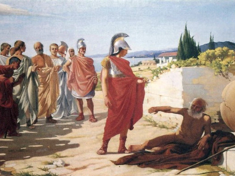 1866-Paride Pascucci - Alessandro e Diogene